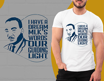 Martin Luther King typography t shirt design