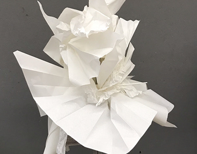 Abstract paper sculpture- super bloom