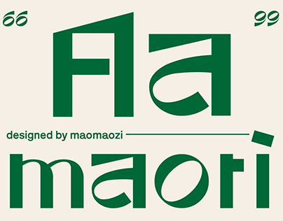 maori - FONT DESIGN