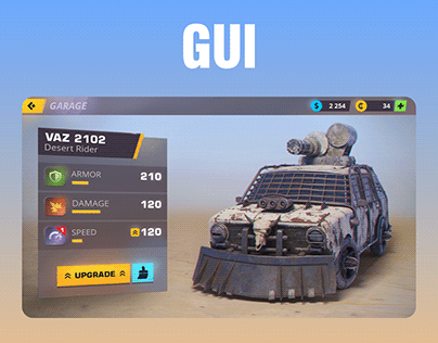 GUI for Mobile Car Game
