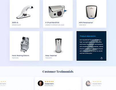 Zurb Touchless Restrooms Landing Page Redesign