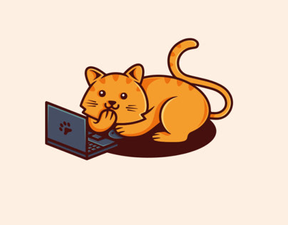 Geek Cat Logo (logo for sale)