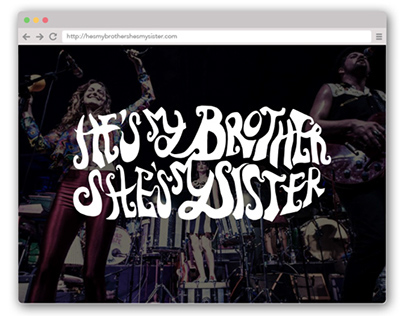 He's My Brother, She's My Sister Website Design