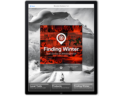 Mountain Hardwear iPad App