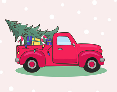Christmas-tree-pick-up-truck