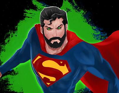 Superman Kryptonite Photoshop Painting by Designvend