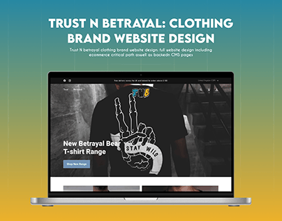 Trust N Betrayal Full website design