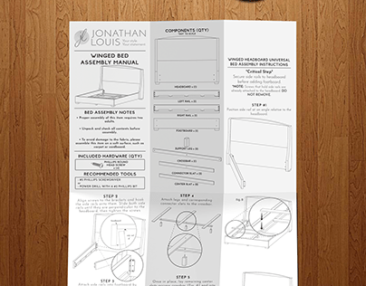 Bed Assembly Manual - 6 Panel - Half Fold / Z Fold