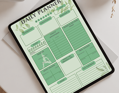 Printable Daily Planner, Planner For Ipad, Templates