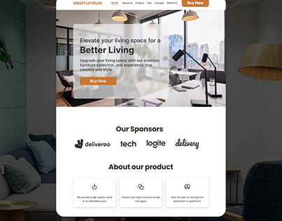 Furniture Website landing page
