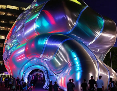 Inflatable structures for otherworldly events