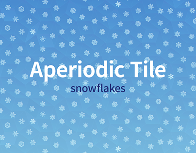 Aperiodic Tile - snowflakes