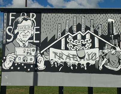 90/2001: Mural en el Paseo de la memoria (Cruce Varela)