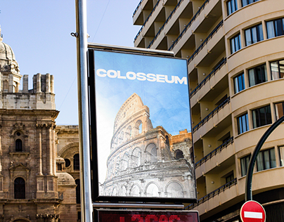 Colosseum Drawing Poster Design