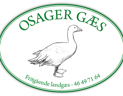 Sticker to sell danish organic geese