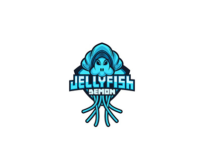 Jellyfish Demon Logo Design