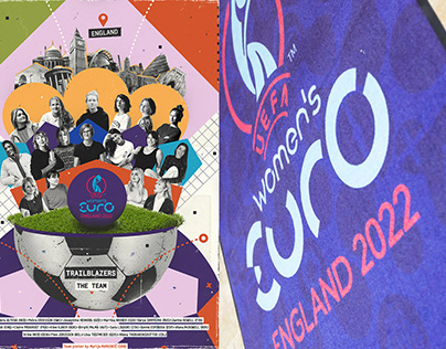 Team Poster for UEFA exhibition - Women's EURO 2022