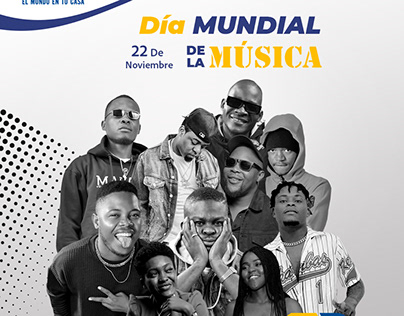 Flyer día mundial de la música Guinea Ecuatorial