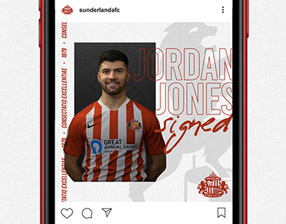 Sunderland Signing Concept Graphic