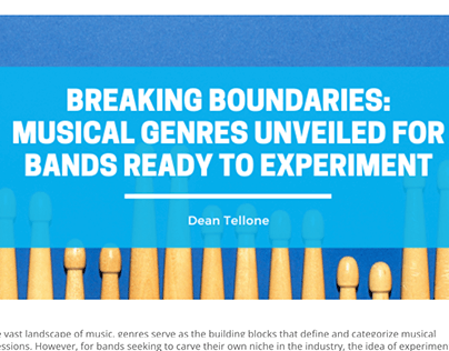 Musical Genres Unveiled for Bands Ready to Experiment