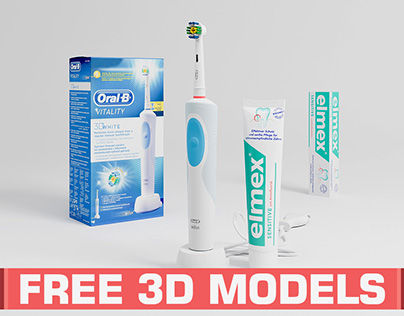 Free 3D Models: Oral-b & Elmex