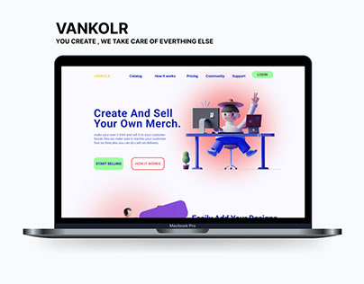 Vankolr Print on demand UX/UI CASE STUDY