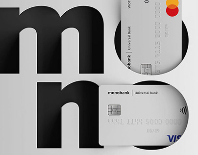 The black and white monobank cards