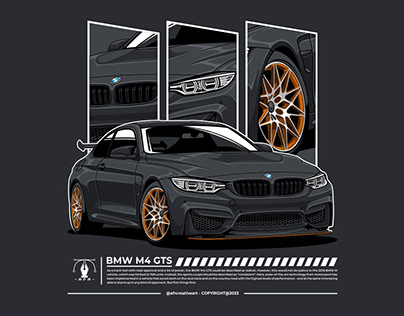 BMW M4 GTS Vector Illustration