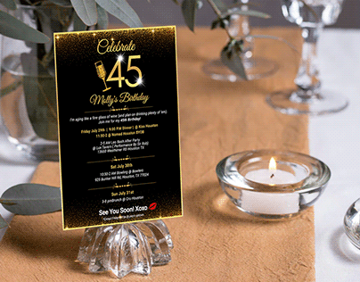 Events Cards Design Different Freelance Projects