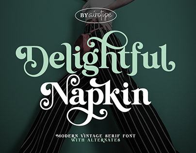 Delightful Napkin Font - Modern Serif Font