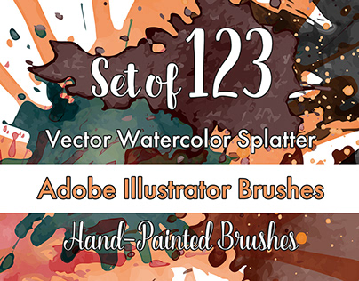 Vector Watercolor Splatter