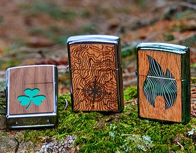 Zippo x Woodchuck Lighter Design and Packaging