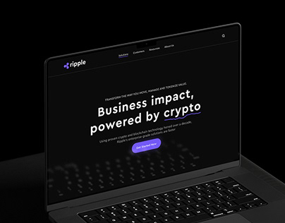 Ripple Logo Redesign concept | Power by crypto