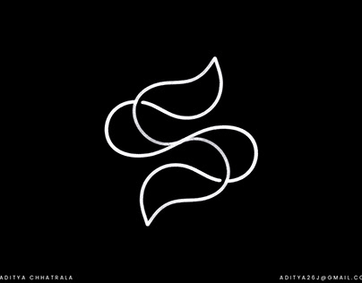 Letter S sketch logo design monogram