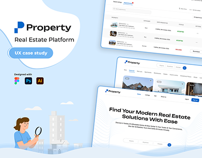 Project thumbnail - Real estate website Case study