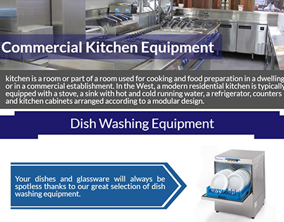 Commercial kitchen infographic