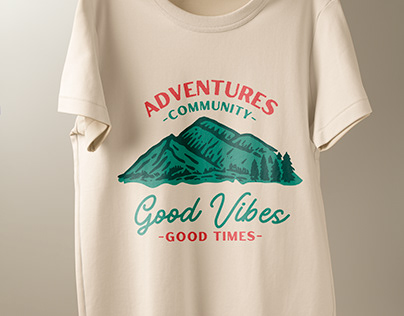 Adventure community - good vibes illustration design