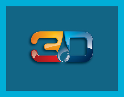 Liquid 3D Design Logo