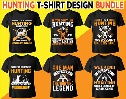 Hunting T-shirt Design Bundle