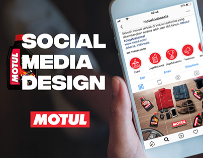 Social Media Design, Instagram Motul Oil