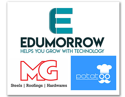 Edumorrow, MG Hardwares And Potatoo Logo