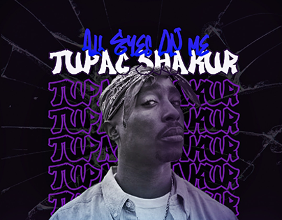 album cover for tupac shakur 🟣💽🎤