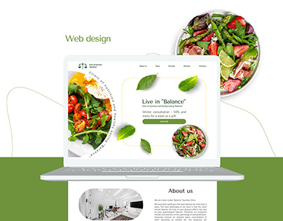 Landing page of the Nutrition Clinic