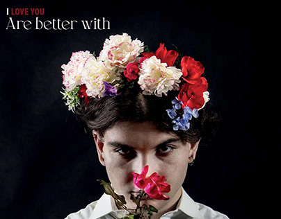Words are better with flowers ( Interflora ad )