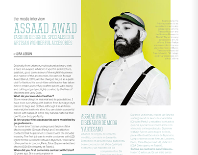 Assaad Awad. Entrevista /// ÏU Mag