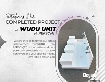 introducing our completed project of wudu units