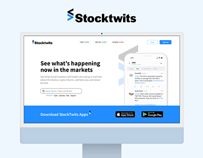 StockTwits Landing page Redesign