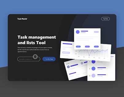 Task Master Landing Page | UI Design