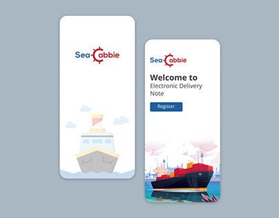 Sea Cabbie App UI Design Mockup
