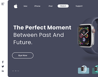 Apple Watch Store Landing Page Design
